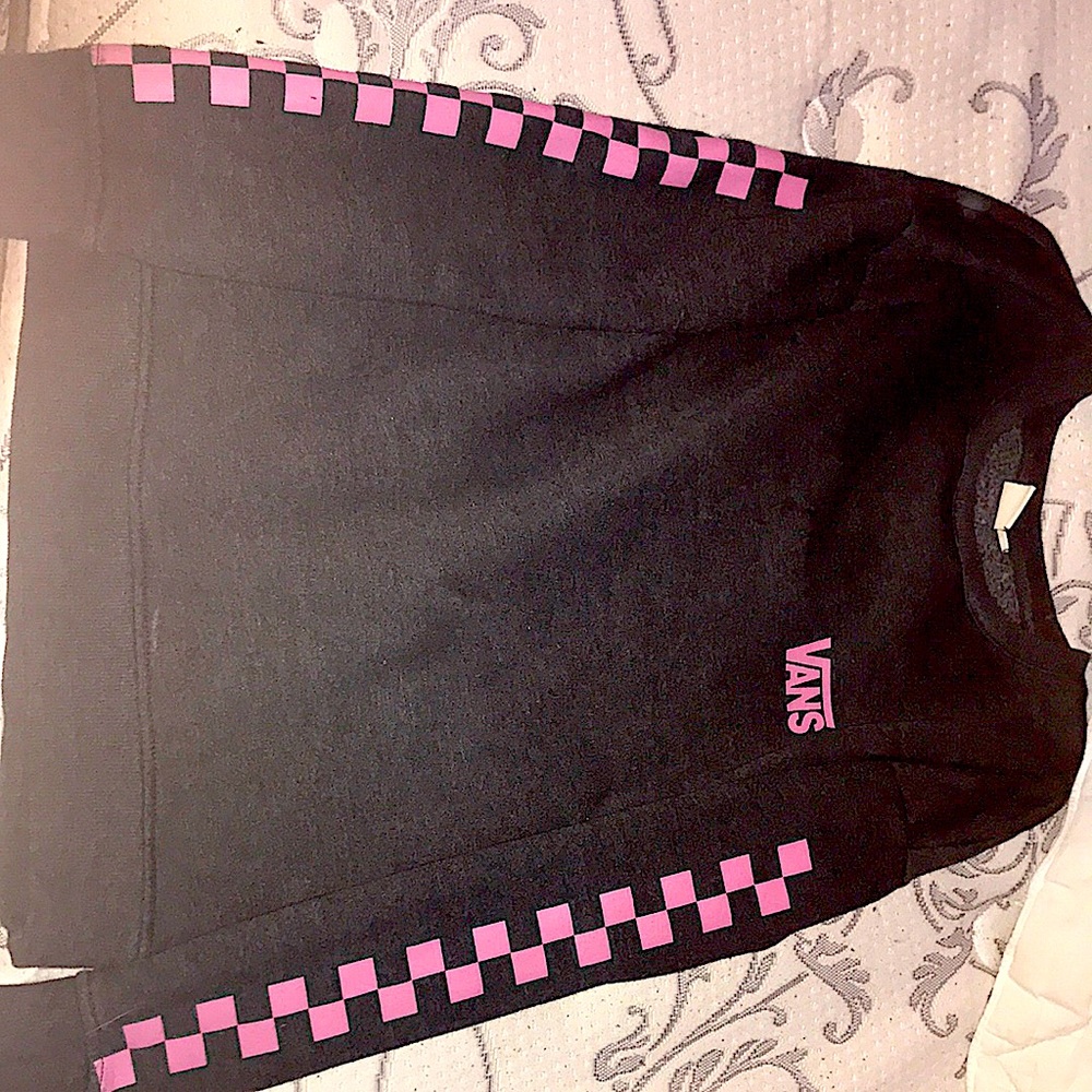 Dark Grey & Pink Vans Sweatshirt